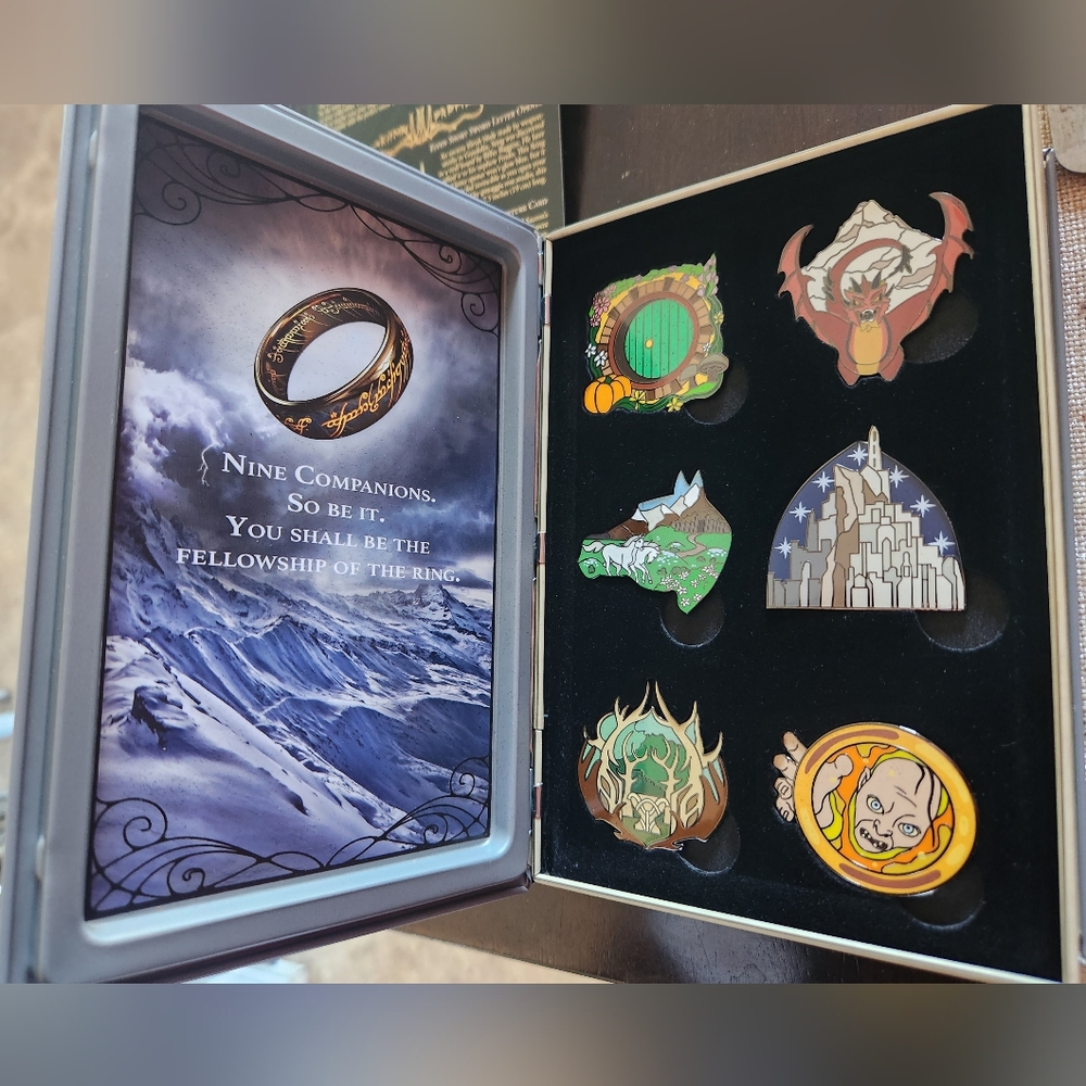 Fellowship Book Tin with Location Enamel Pins